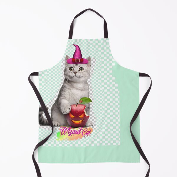 Item preview, Wizard Cat Apple Jack O'Lantern (by ACCI) Halloween designed and sold by VanyssaGraphics.