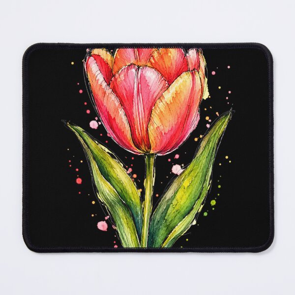 Item preview, Tulip Watercolor Art – Elegant Botanical Floral Illustration designed and sold by ColorSplash123.
