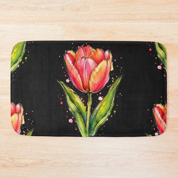 Item preview, Tulip Watercolor Art – Elegant Botanical Floral Illustration designed and sold by ColorSplash123.