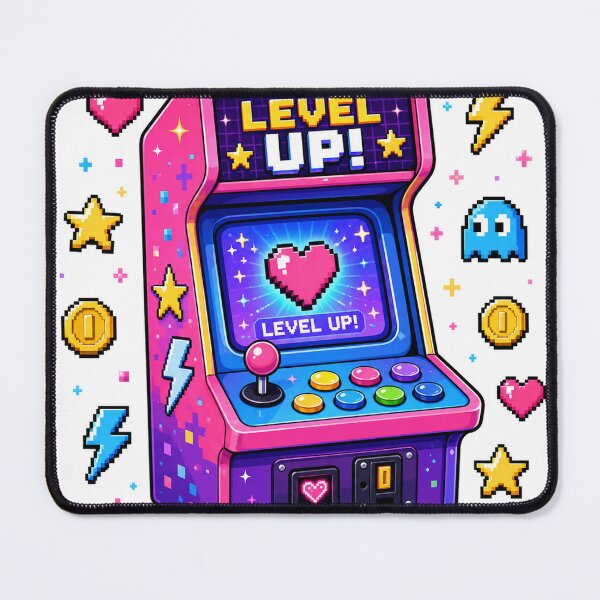 Item preview, Cute Level Up Retro Arcade Machine designed and sold by MWprint.