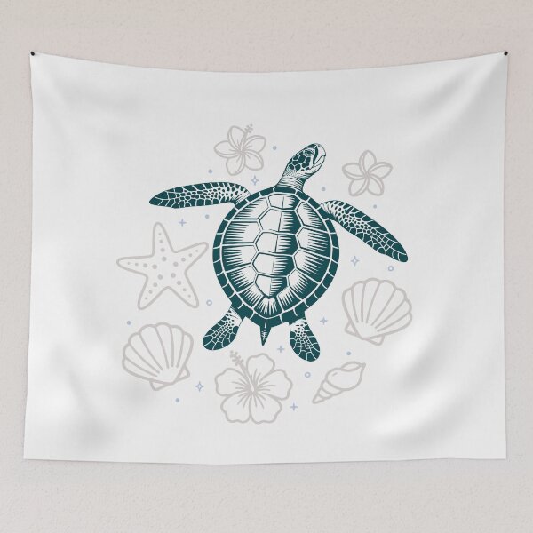 Item preview, Coastal Treasures Sea Turtle - Modern Ocean Icon Graphic designed and sold by ArthousePromos.