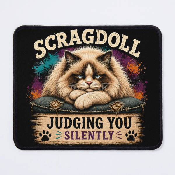 Item preview, Scragdoll Judging You Silently | Funny Ragdoll Cat Shirt | Grumpy Cat Lover Gift designed and sold by EverclearDesign.