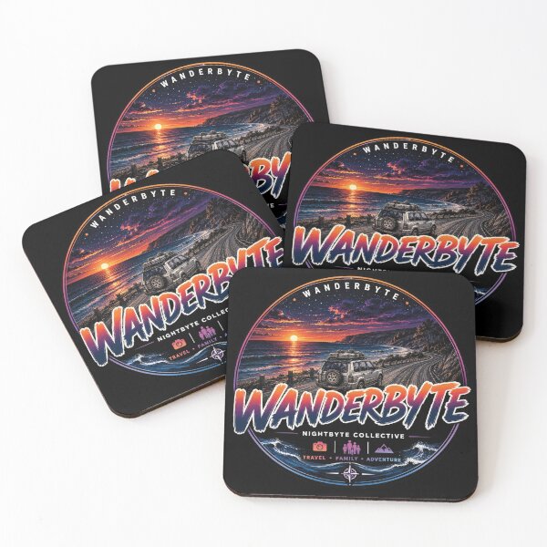 Item preview, WanderByte Midnight Edition – Coastal Road Trip Adventure designed and sold by nightbytecollective.