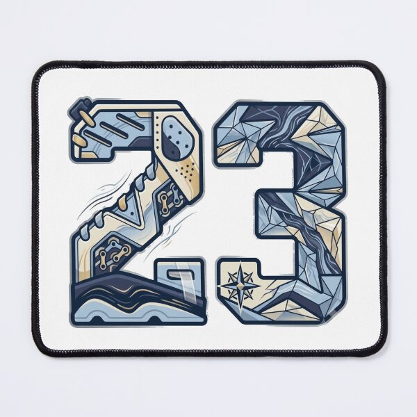 Item preview, Number 23 Sneaker Art – Geometric Basketball Jersey Number | Modern Sports Design designed and sold by VERVE Styles.