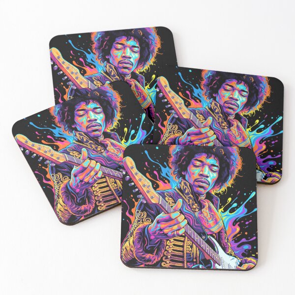 Item preview, Jimi Hendrix Psychedelic Guitar Art designed and sold by MerchViz.