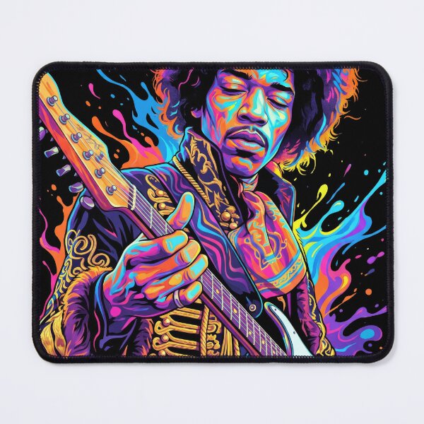 Item preview, Jimi Hendrix Psychedelic Guitar Art designed and sold by MerchViz.
