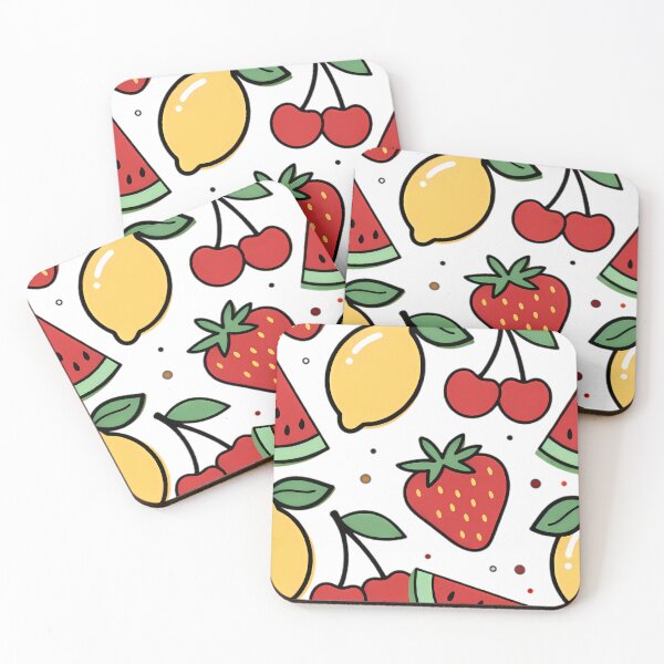 Item preview, Colorful Summer Fruit Pattern Design designed and sold by Linework Studio.