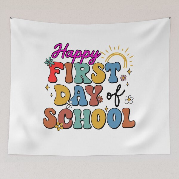 Item preview, Groovy Retro First Day of School Kids Teacher designed and sold by KroghDs.