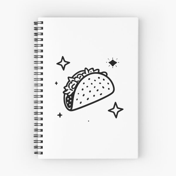 Item preview, Cosmic Taco – Fun Food Line Art designed and sold by Cloud420.