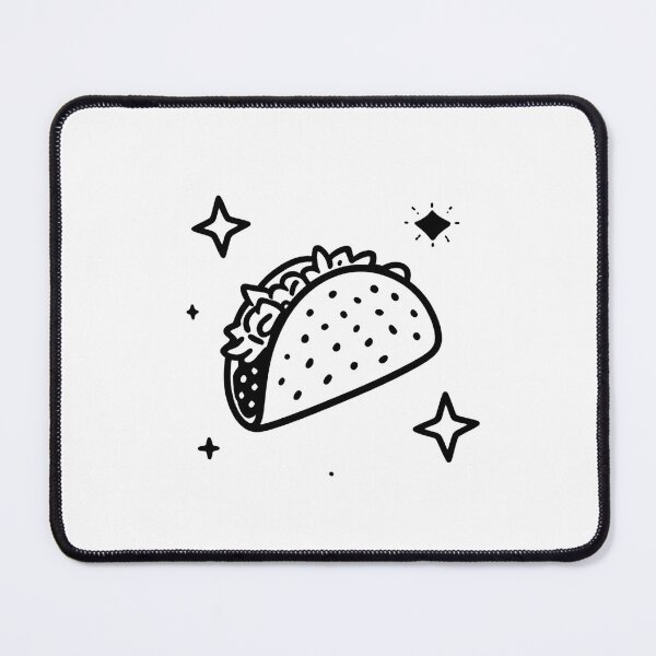 Item preview, Cosmic Taco – Fun Food Line Art designed and sold by Cloud420.