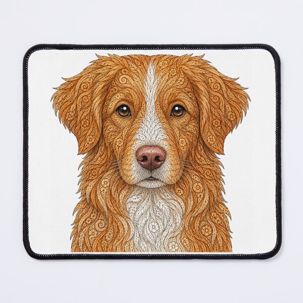 Item preview, Intricate Nova Scotia Duck Tolling Retriever designed and sold by PaintedbyCarol.