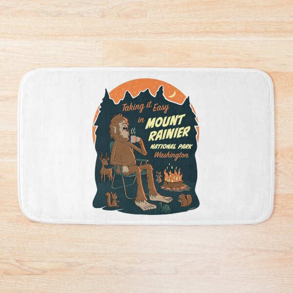 Item preview, Taking It Easy in Mount Rainier National Park Bigfoot designed and sold by John Morris Illustration.