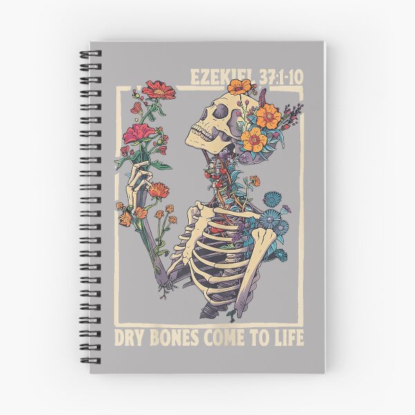 Item preview, Dry Bones Come to Life Skeleton Floral Ezekiel 37 10 Faith designed and sold by GreggRoss.