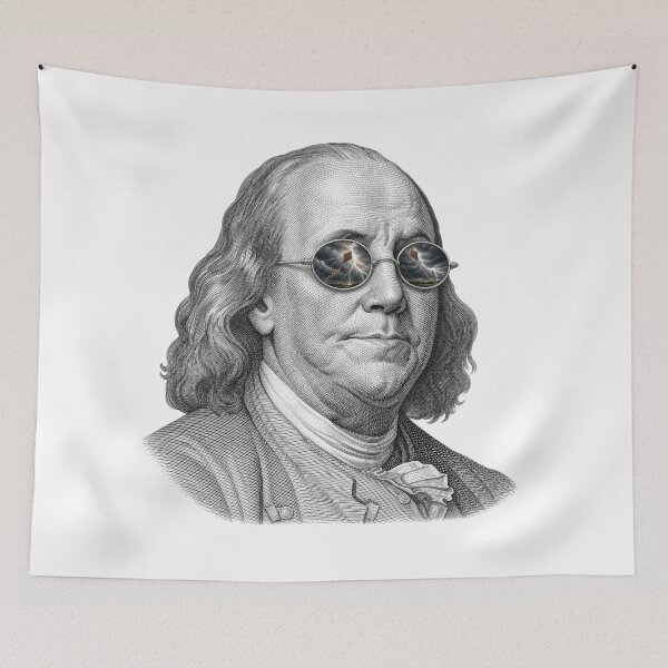 Item preview, Benjamin Franklin Kite Experiment Sunglasses Reflection designed and sold by Bad-Decisions-Designs.