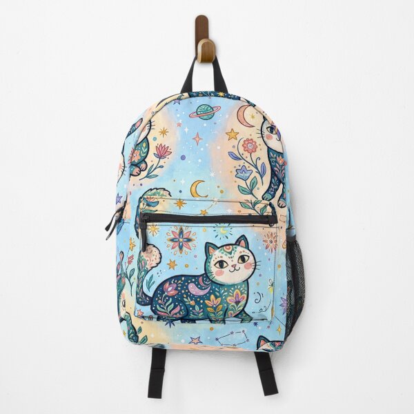 Item preview, Moonlit Cosmic Cats Pattern designed and sold by Iampoji.