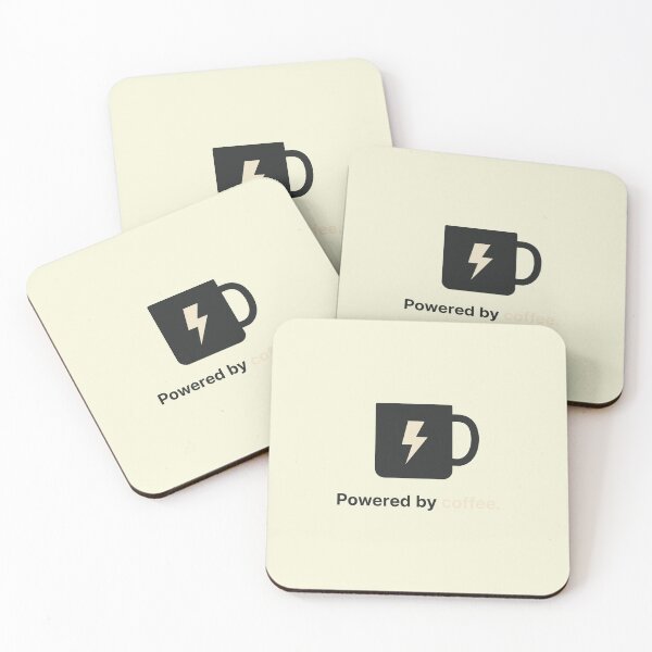 Item preview, Powered By Coffee Lightning Bolt Mug designed and sold by VibeShift Studio.