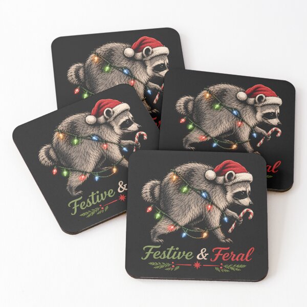 Item preview, Jimothy Raccoon Festive And Feral Christmas designed and sold by GreenhDianna.