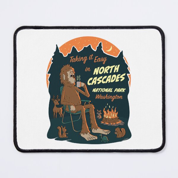 Item preview, Taking It Easy in North Cascades National Park Bigfoot designed and sold by John Morris Illustration.
