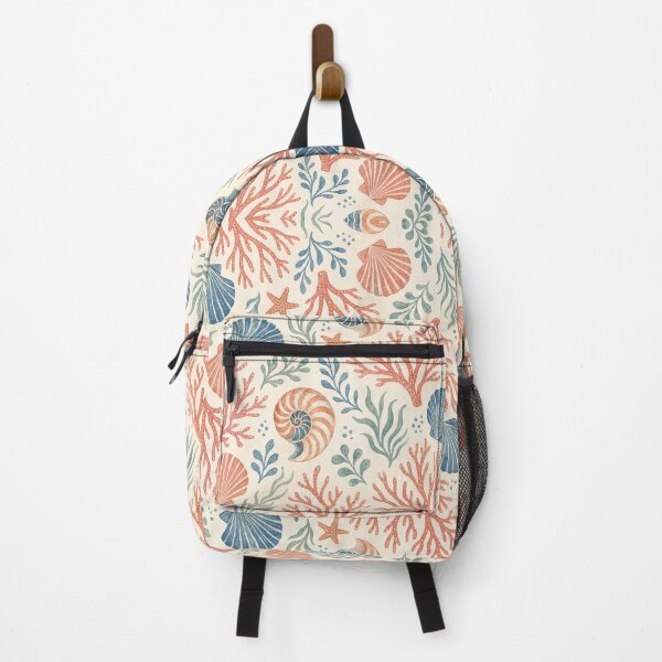 Item preview, Coastal Coral Shell Seamless Pattern designed and sold by Thanat Pattern Studio.