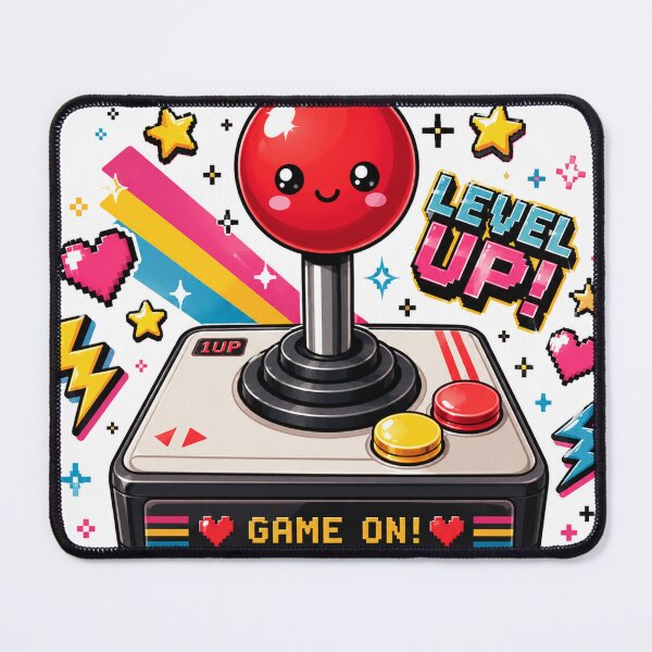 Item preview, Cute Level Up Retro Arcade Joystick designed and sold by MWprint.