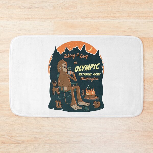 Item preview, Taking It Easy in Olympic National Park Bigfoot designed and sold by John Morris Illustration.