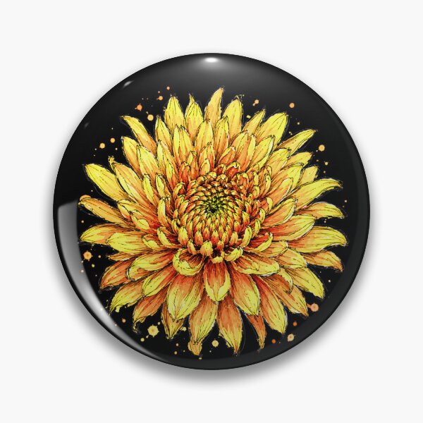 Item preview, Chrysanthemum Watercolor Art – Elegant Botanical Floral Illustration designed and sold by ColorSplash123.