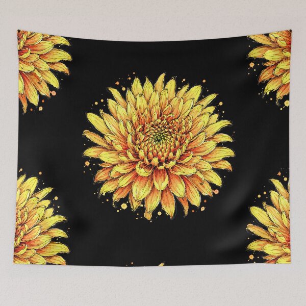 Item preview, Chrysanthemum Watercolor Art – Elegant Botanical Floral Illustration designed and sold by ColorSplash123.