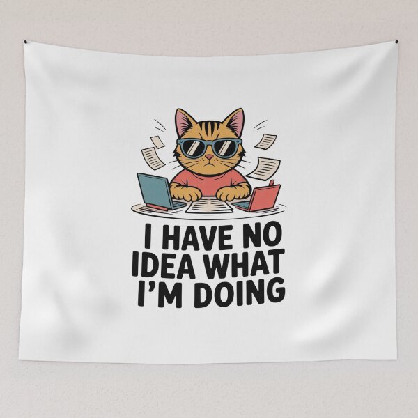 Item preview, I Have No Idea What I'm Doing | Orange Cat Edition designed and sold by Ink And Inspire.