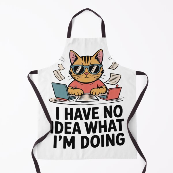 Item preview, I Have No Idea What I'm Doing | Orange Cat Edition designed and sold by Ink And Inspire.