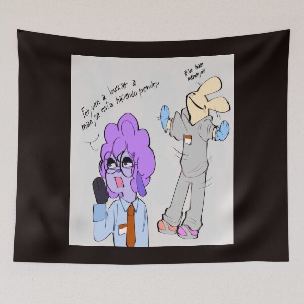 Item preview, Funny Bunny Office Meme designed and sold by Fawnnnn.