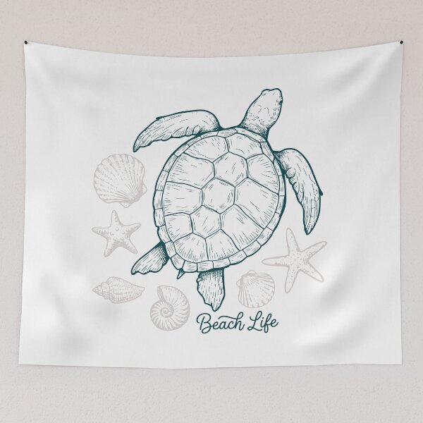 Item preview, Beach Life Ancient Mariner - Vintage Coastal Etching designed and sold by ArthousePromos.