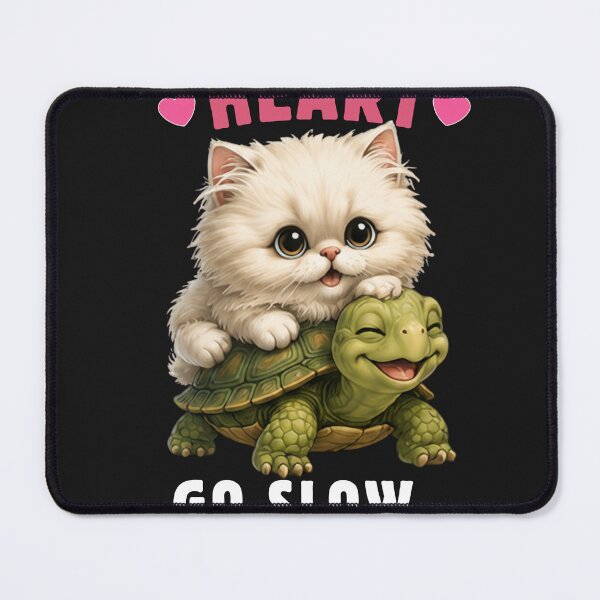 Item preview, You Make My Heart Go Slow In The Best Way Funny Cat Turtle Design designed and sold by TeehMeow.