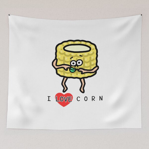 Item preview, Cute I LOVE CORN designed and sold by kanaehonkawa.