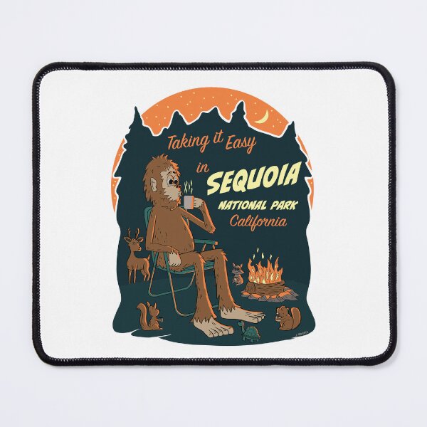 Item preview, Taking It Easy in Sequoia National Park Bigfoot designed and sold by John Morris Illustration.