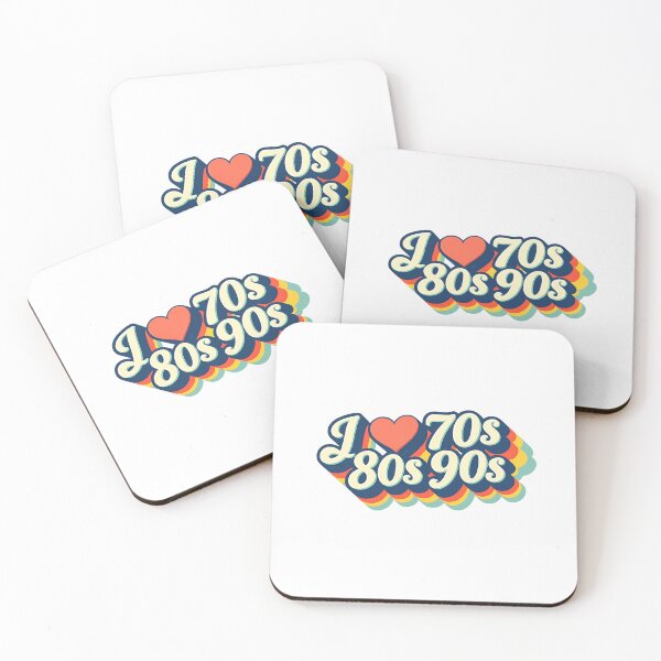 Item preview, I Love 70s 80s 90s Retro Typography Sticker | Vintage Aesthetic designed and sold by Kittcatking.