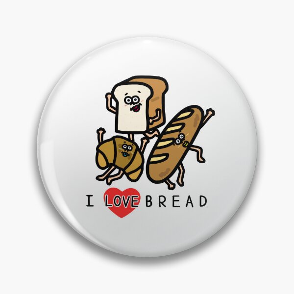Item preview, Cute I LOVE BREAD designed and sold by kanaehonkawa.