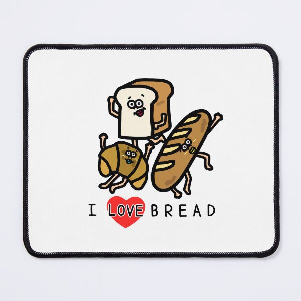 Item preview, Cute I LOVE BREAD designed and sold by kanaehonkawa.