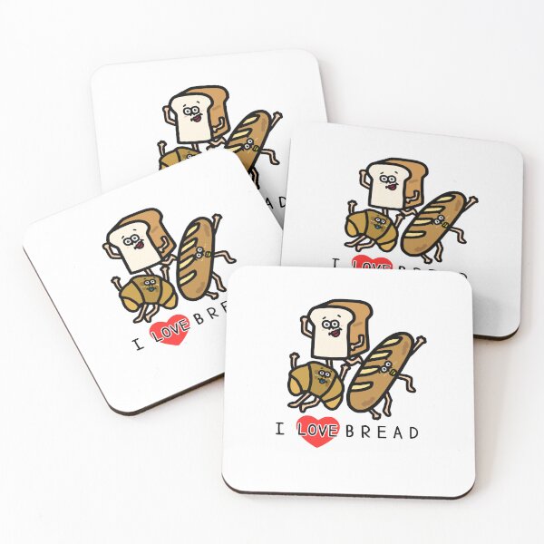 Item preview, Cute I LOVE BREAD designed and sold by kanaehonkawa.