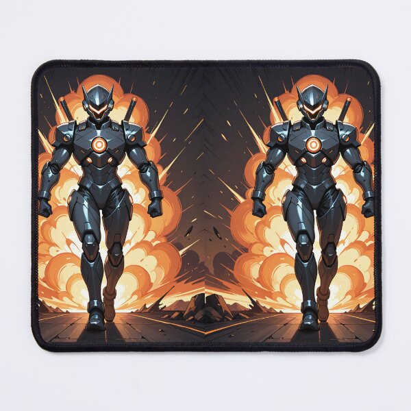 Item preview, Science Fiction - Stylized Robotic Superhero, Explosive Manga Illustration designed and sold by AnimeShin.