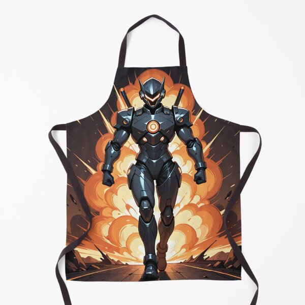 Item preview, Science Fiction - Stylized Robotic Superhero, Explosive Manga Illustration designed and sold by AnimeShin.
