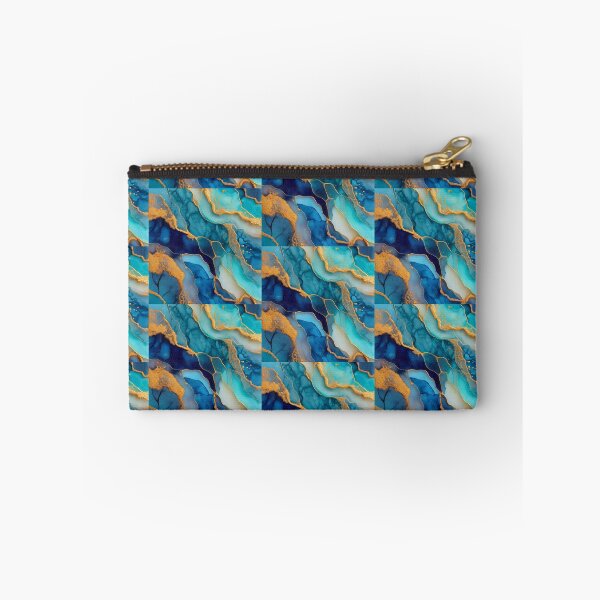 Item preview, Blue Gold Abstract Marble Wall Art designed and sold by CheersTOGETHER.