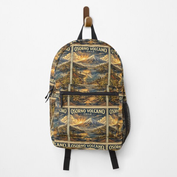 Item preview, Osorno Volcano Chile Vintage Travel Poster | WPA Retro Lake Llanquihue National Park Hiking Adventure Art designed and sold by Globalcitytees.