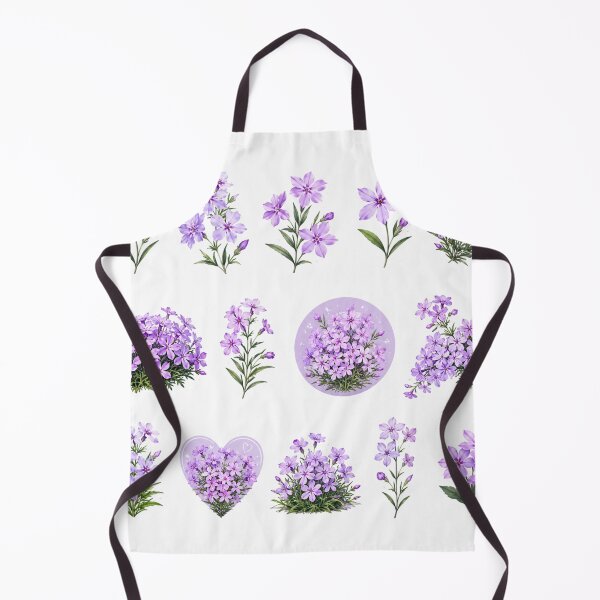 Item preview, Purple Creeping Phlox Wildflowers Botanical Set Aesthetic designed and sold by Rehnair.