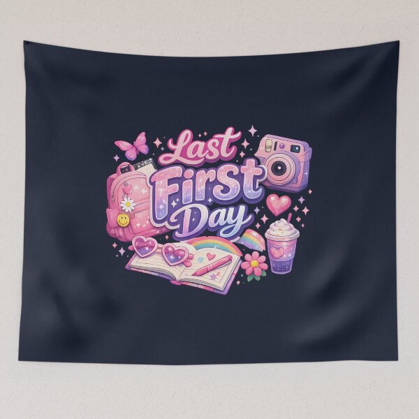 Item preview, Last First Day – Y2K Retro Vintage Girls Senior Back to School Trendy Typography Gift designed and sold by Artycom.