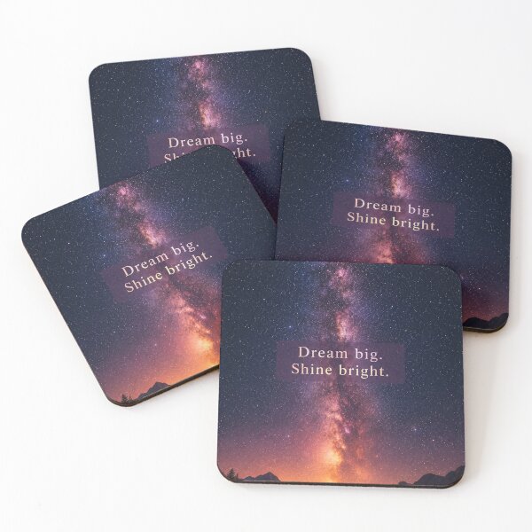 Item preview, Dream Big, Shine Bright – Inspirational Galaxy Wall Art designed and sold by nouhaZN.