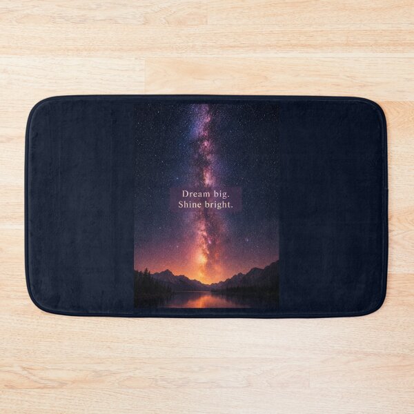 Item preview, Dream Big, Shine Bright – Inspirational Galaxy Wall Art designed and sold by nouhaZN.