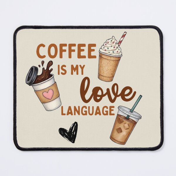 Item preview, Coffee Is My Love Language | Cozy Coffee Lover Illustration designed and sold by Palette & Hue.