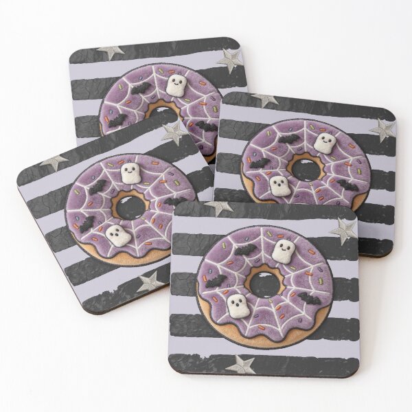 Item preview, Pastel Goth Halloween Donut - Kawaii Spooky Season Patch designed and sold by thelexiverse.