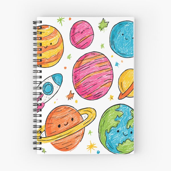 Item preview, Colorful Planets Crayon Print Pattern designed and sold by RichardRags.