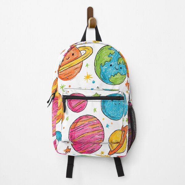 Item preview, Colorful Planets Crayon Print Pattern designed and sold by RichardRags.